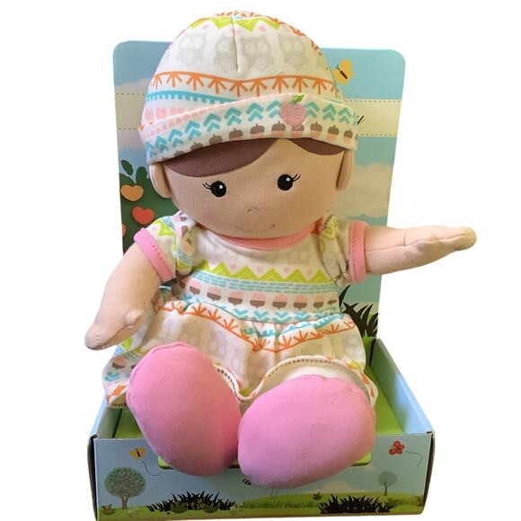 Organic Apple Park Toddler Girl Doll - Removable Clothes - Hypoallergenic - 12" - Picture 1 of 7